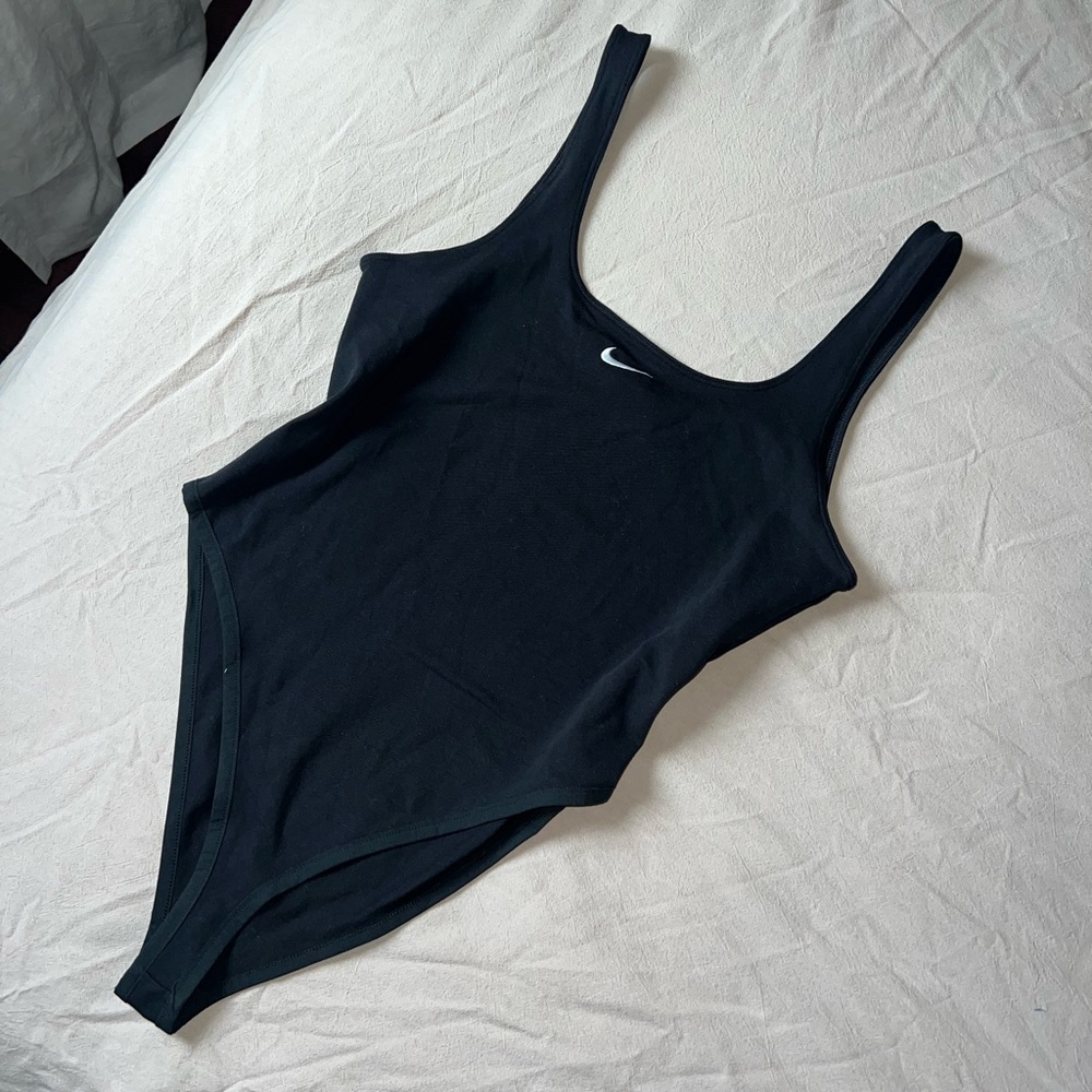 Black Nike one piece bodysuit